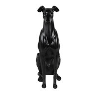 Clayre &amp; Eef   | Decoratie Beeld Hond Zwart 20x10x30 cm | 6PR5069