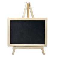 Clayre &amp; Eef   | Krijtbord Zwart Beige 20x1x27 cm | 65644