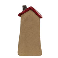 Clayre &amp; Eef   | Decoratie Huisje Bruin Rood 10x7x19 cm | 6CE1775