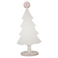 Clayre &amp; Eef   | Decoratie Kerstboom Roze 12x9x25 cm | 6PR4219