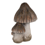 Clayre &amp; Eef   | Decoratie Paddenstoelen Bruin Wit 10x8x13 cm | 6CE1766