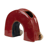 Clayre &amp; Eef   | Bloempot Binnen Rood Meerkleurig 26x9x16 cm | 6CE1865