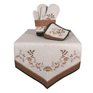 Clayre &amp; Eef   | Pannenlap Beige Bruin 20x20 cm | LFJ45