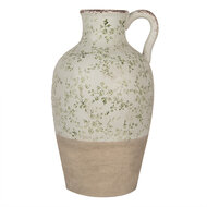 Clayre &amp; Eef   | Decoratieve Schenkkan Beige Groen &oslash; 30x50 cm | 6CE1926