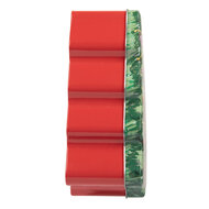 Clayre &amp; Eef   | Blikken Bewaardoos Groen Rood 15x18x7 cm | 6BL0154