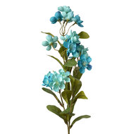 Clayre &amp; Eef   | Decoratie tak met bloemen Blauw Groen 18x10x70 cm | 6PL0343BL