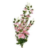 Clayre &amp; Eef   | Decoratie tak met bloemen Roze Groen 25x15x88 cm | 6PL0345LP