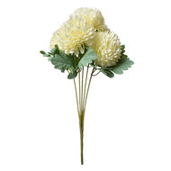 Clayre &amp; Eef   | Decoratie tak met bloemen Wit Groen 22x14x43 cm | 6PL0362W