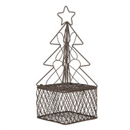 Clayre &amp; Eef   | Kerstdecoratie Kerstboom Bruin 9x9x22 cm | 6Y5704