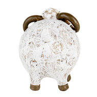 Clayre &amp; Eef   | Decoratie beeld Schaap Wit Bruin 9x7x8 cm | 6PR5274