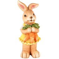 Dekoratief | Bunny m/wortels, geel/oranje, magnesium, 17x15x41cm | A250310