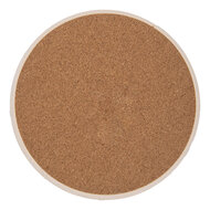 Clayre &amp; Eef   | Pannenonderzetter Beige Roze &oslash; 16 x1 cm | 6CE2050