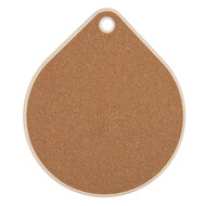 Clayre &amp; Eef   | Pannenonderzetter Beige Oranje 20x23x1 cm | 6CE2060