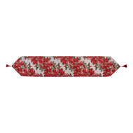 Clayre &amp; Eef   | Tafelloper Rood Groen 33x180 cm | KT065.011