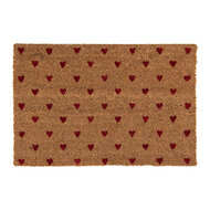 Clayre &amp; Eef   | Deurmat Binnen Bruin Rood 60x40x2 cm | LVTMC