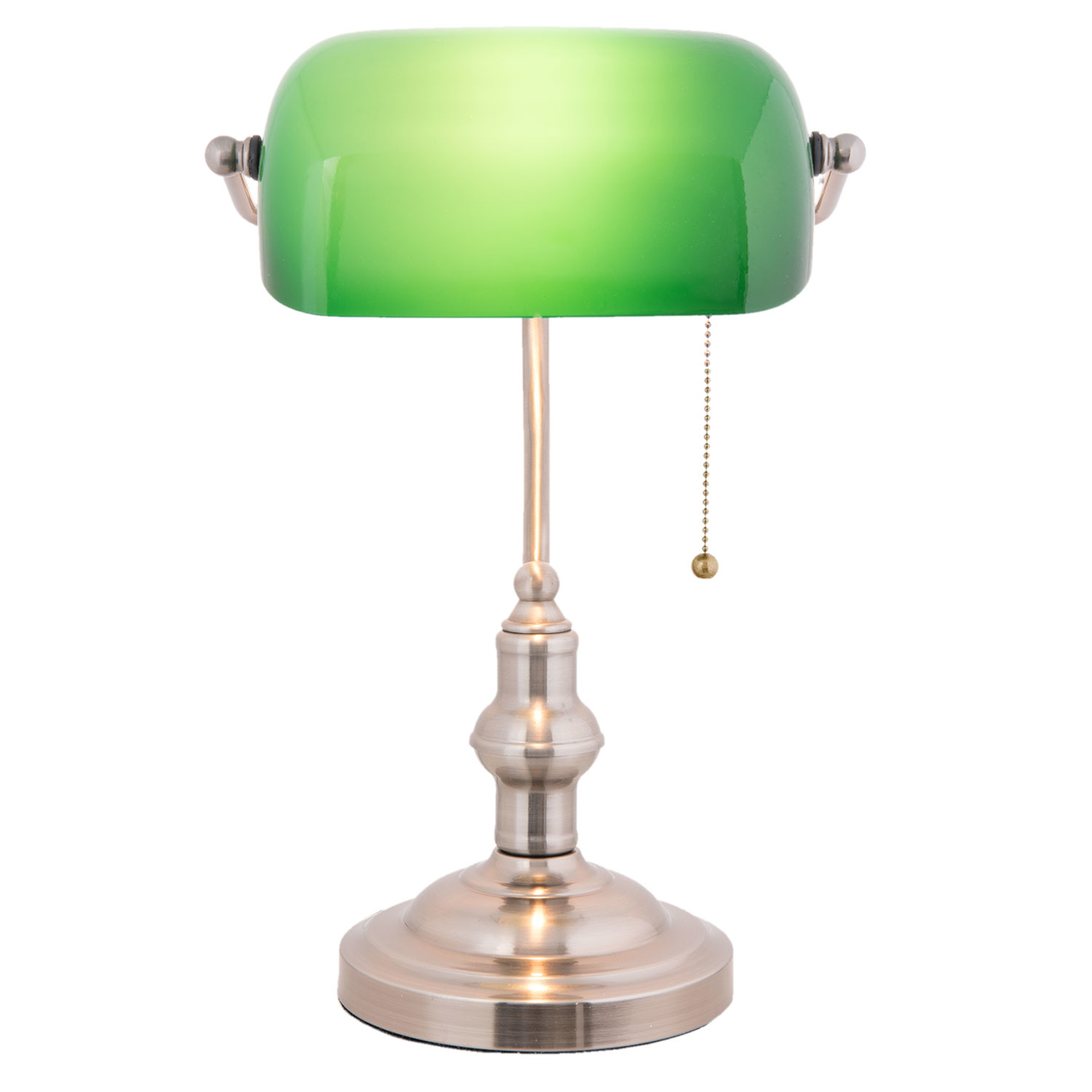 Clayre & Eef   | Bureaulamp Bankierslamp Groen 27x17x41 cm E27/max 1x60W | 5LL-5100