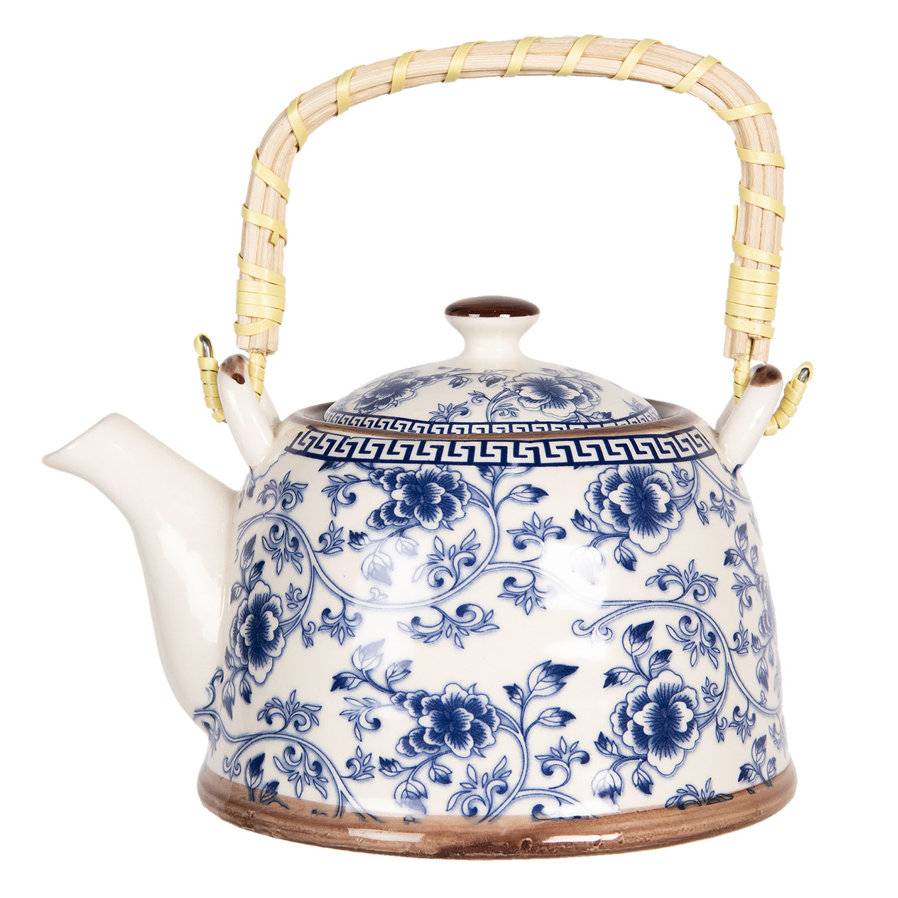 Theepot 18*14*12 cm / 0.8L Blauw | 6CETE0087 | Clayre & Eef