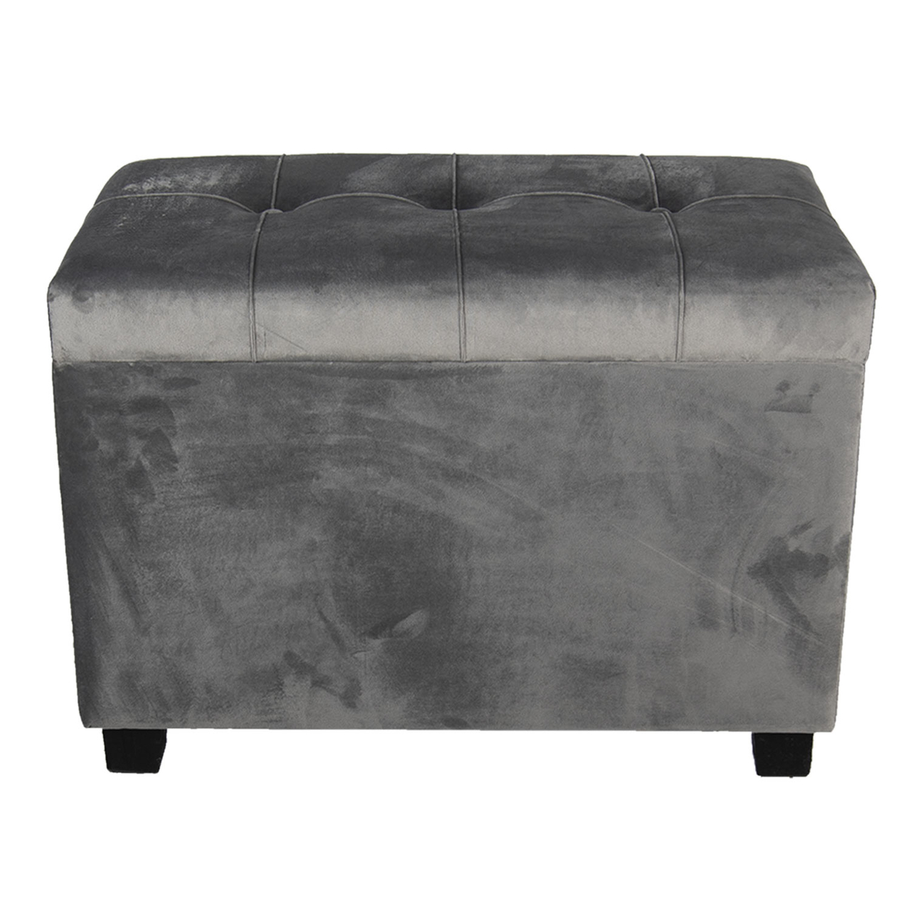 Hocker/Opbergkist 60*36*43 cm Grijs | 64061LDG | Clayre & Eef