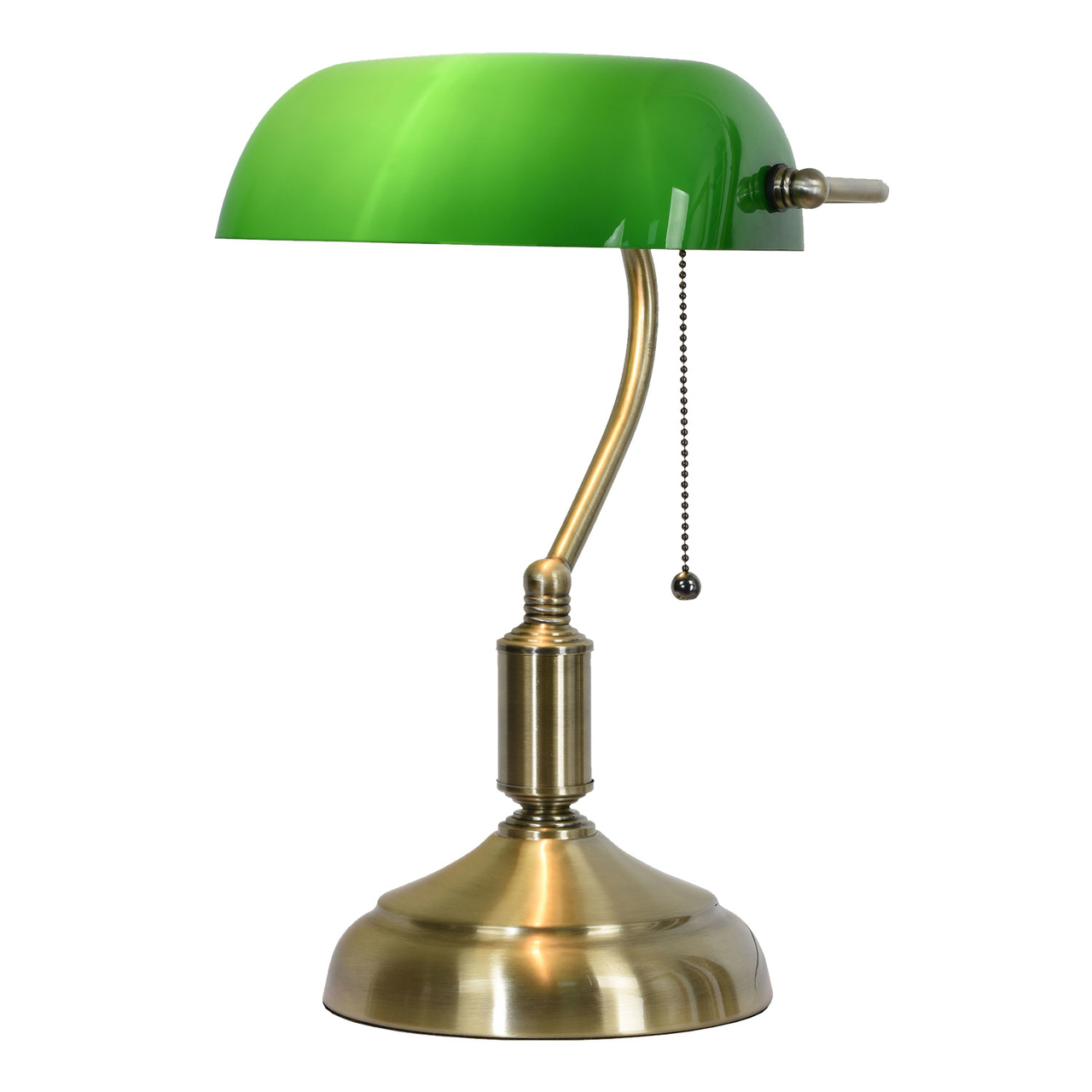 Klassieke Bureaulamp 27*17*41 cm E27/max 1*60W Groen | 5LL-5104 | Clayre & Eef