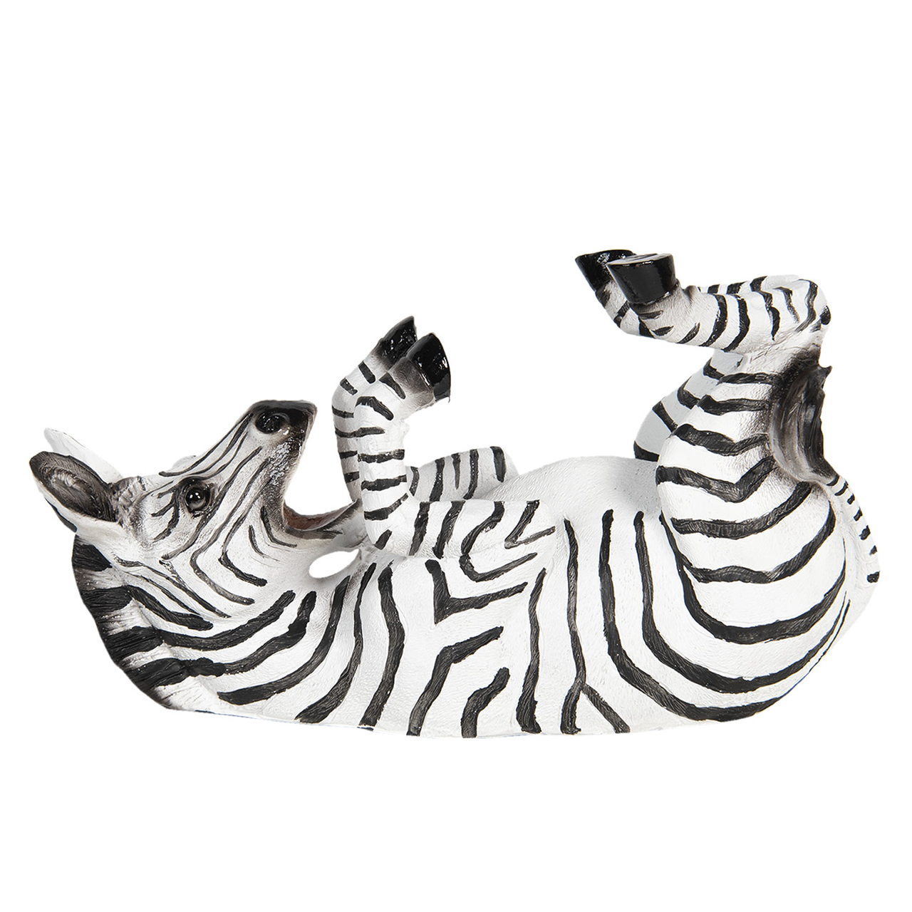 Flessenhouder zebra 32*12*18 cm Zwart | 6PR2710 | Clayre & Eef