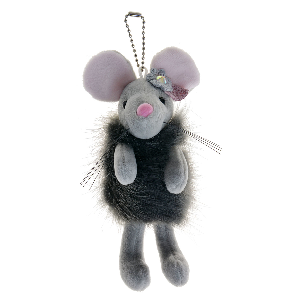 Decoratie knuffel muis  Grijs | MLLLTW0004 | Clayre & Eef