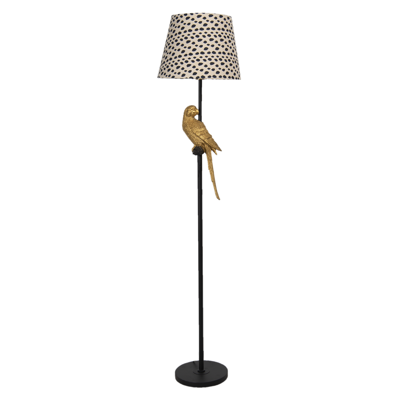 Clayre & Eef   | Vloerlamp zwart ø 37x165 cm E27/max 1x60W | 5LMC0005