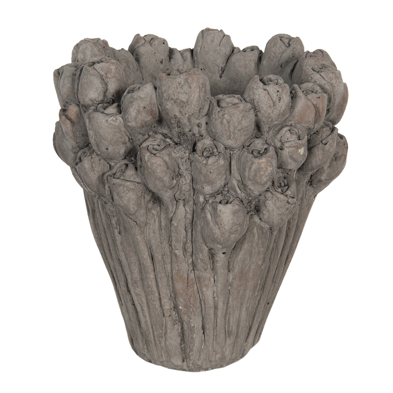 Clayre & Eef   | Bloempot Binnen Grijs ø 23x25 cm | 6TE0357