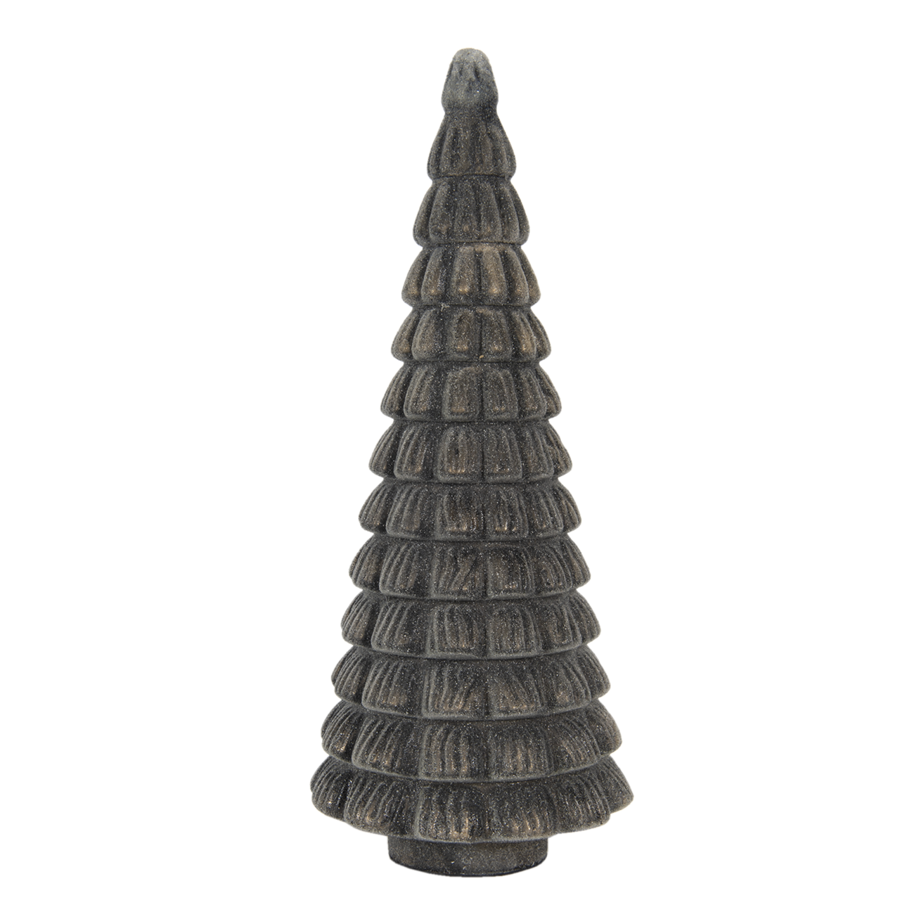 Clayre & Eef   | Kerstdecoratie Beeld Kerstboom Bruin ø 18x46 cm | 6GL3053