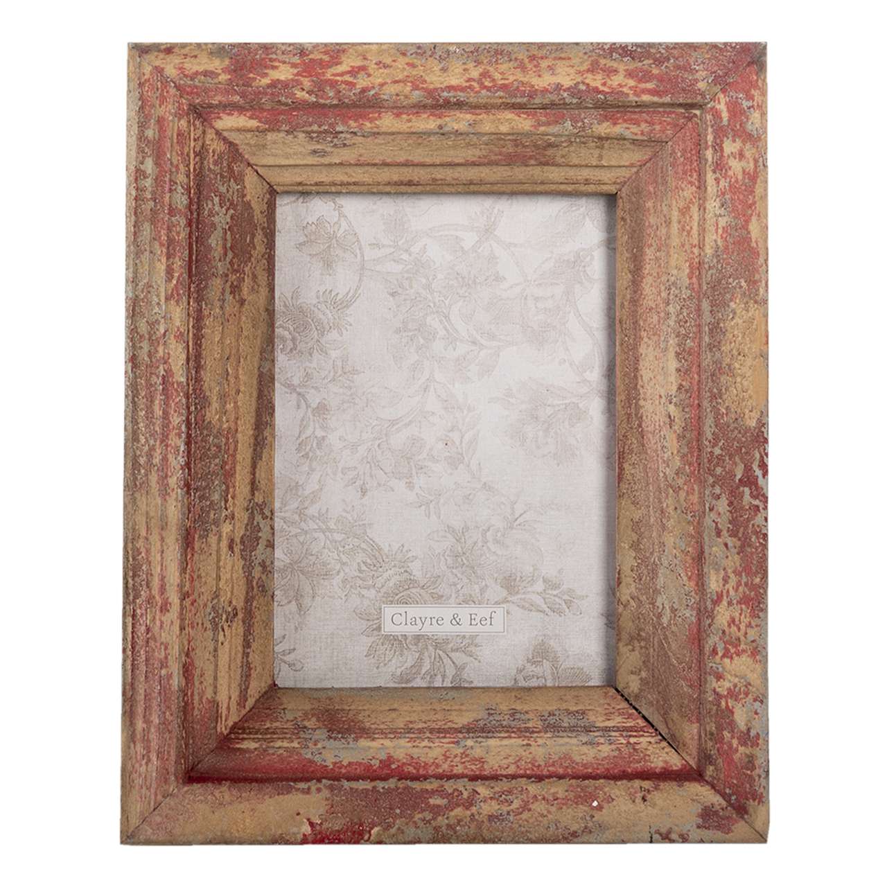 Clayre & Eef   | Fotolijst Rood 26x3x21 cm / 15x20 cm | 2F0795