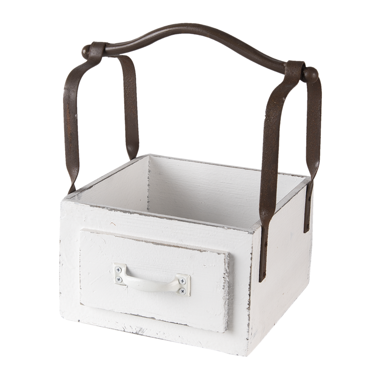 Clayre & Eef   | Opbergmand Wit 24x19x28 cm | 6H1915W