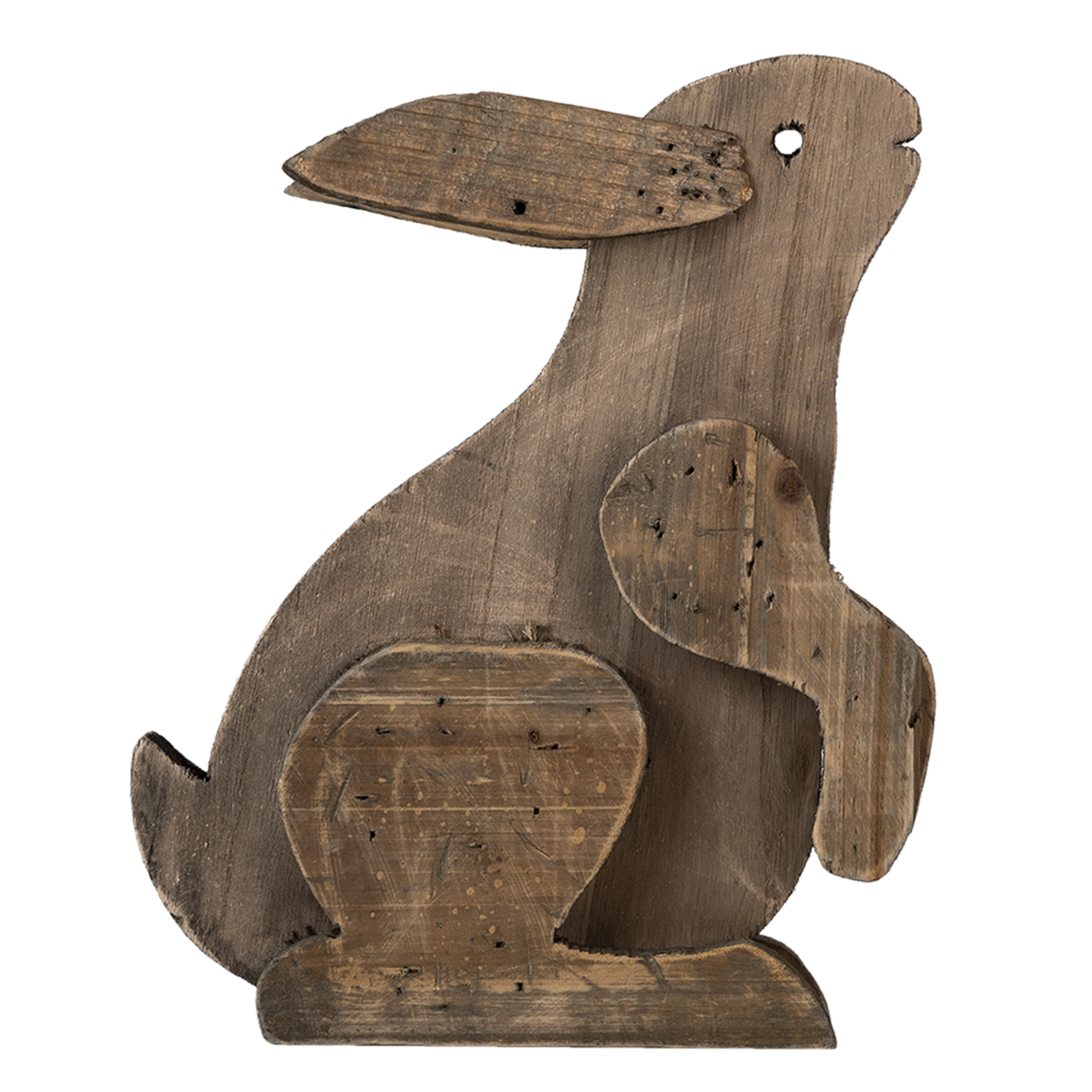 Clayre & Eef   | Decoratie Beeld Konijn Bruin 20x12x26 cm | 6H2022