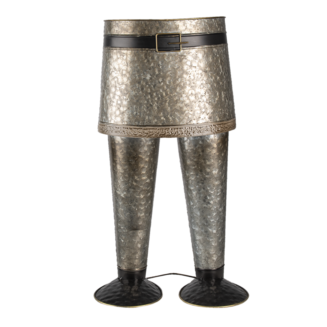 Clayre & Eef   | Bloempot Binnen Broek Grijs 35x23x60 cm | 5Y0951