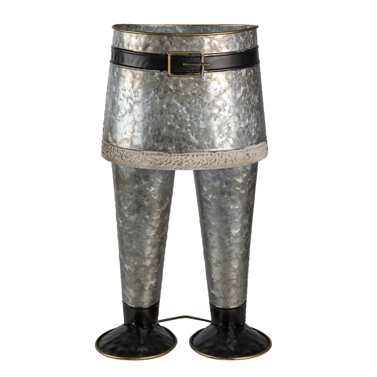 Clayre & Eef   | Bloempot Binnen Broek Grijs 22x15x40 cm | 6Y4605