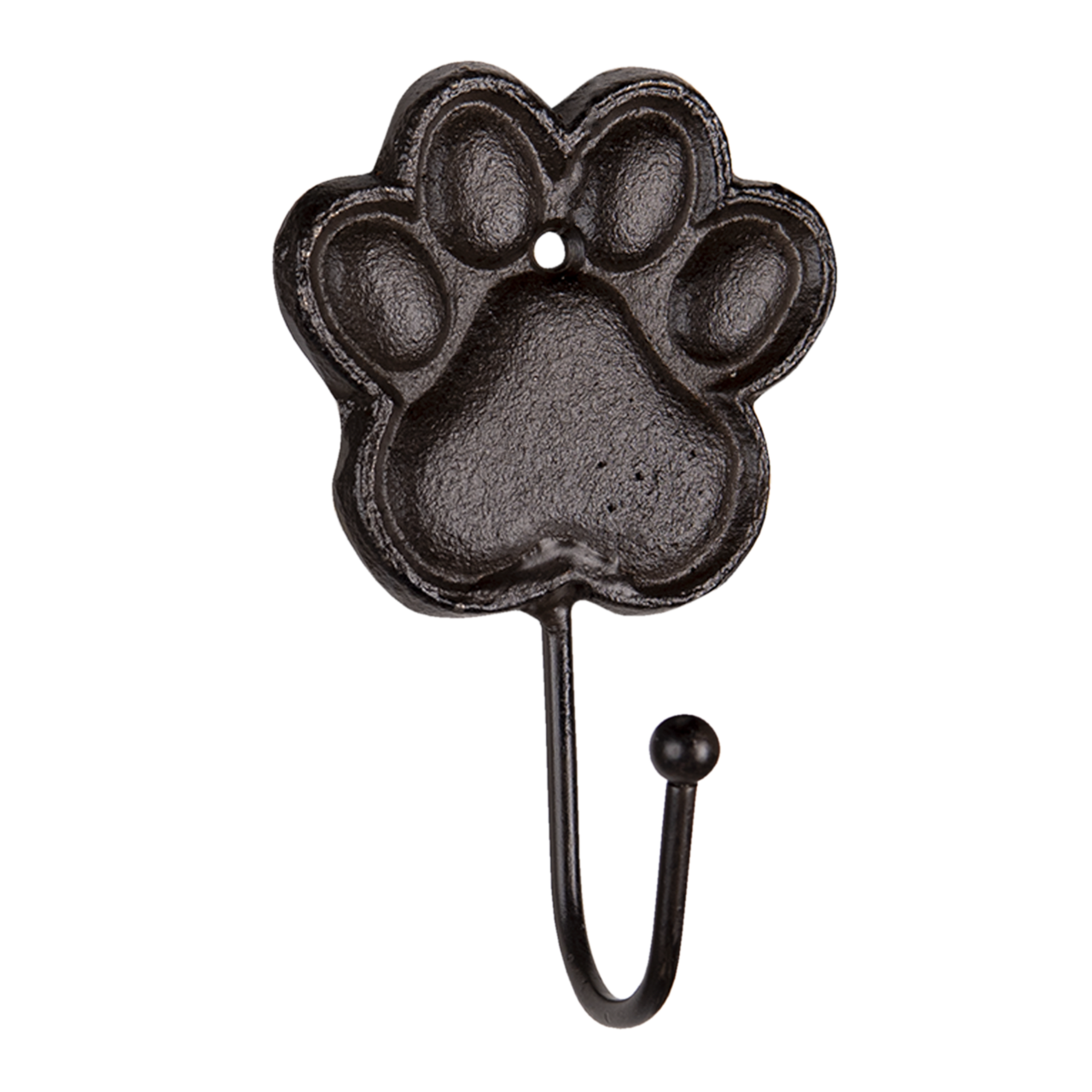 Clayre & Eef   | Wandhaak Katten Poot Bruin 8x5x13 cm | 6Y4558