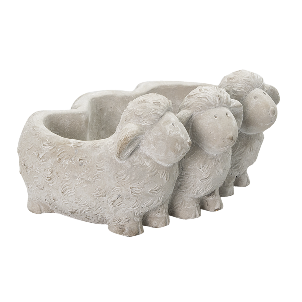 Clayre & Eef   | Bloempot Binnen Schaap Grijs 26x20x12 cm | 6TE0372