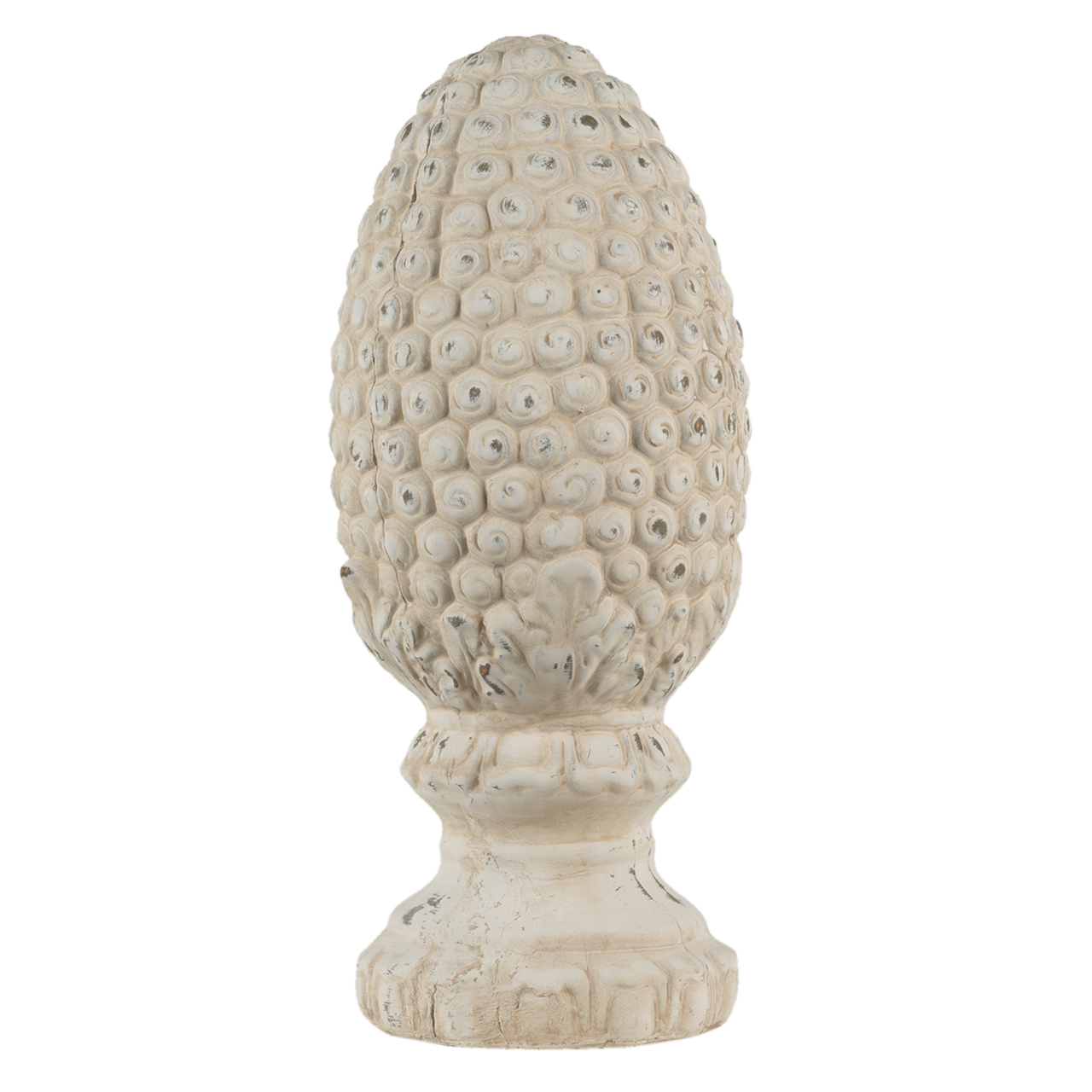 Clayre & Eef   | Decoratie Beeld Dennenappel Beige ø 17x39 cm | 6TE0393L