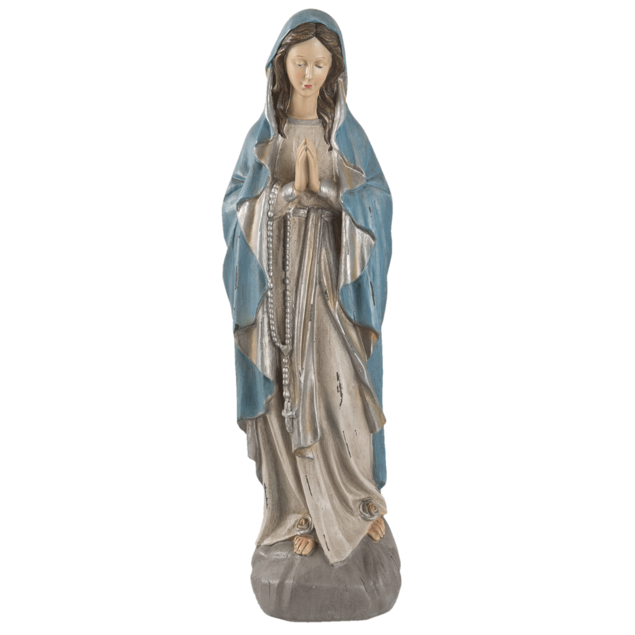 Decoratie beeld Maria 15*11*50 cm Grijs | 6PR1141 | Clayre & Eef