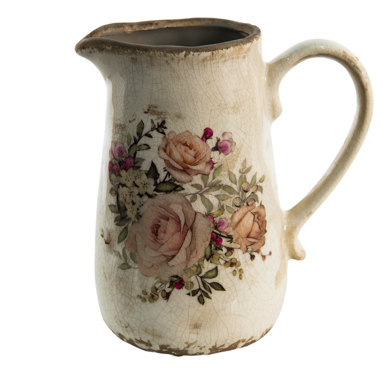 6CE1420 Decoratieve Schenkkan Roze, Beige 1500 ml 16*11*18 cm Roze | 6CE1420 | Clayre & Eef