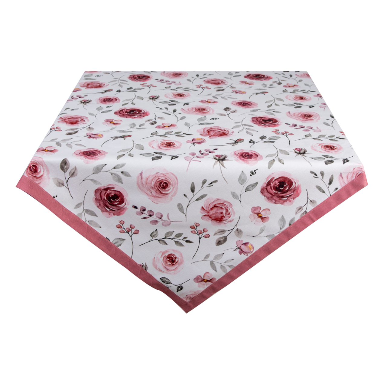 RUR01 Vierkant Tafelkleed Roze 100*100 cm 100*100 cm Roze | RUR01 | Clayre & Eef