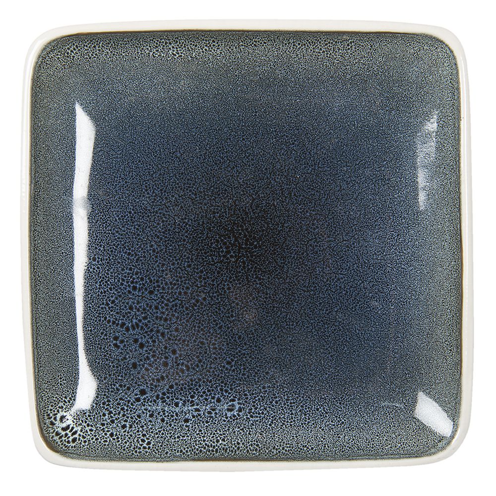 Clayre & Eef   | Servies Dinerbord Blauw 27x27x3 cm | 6CE1352