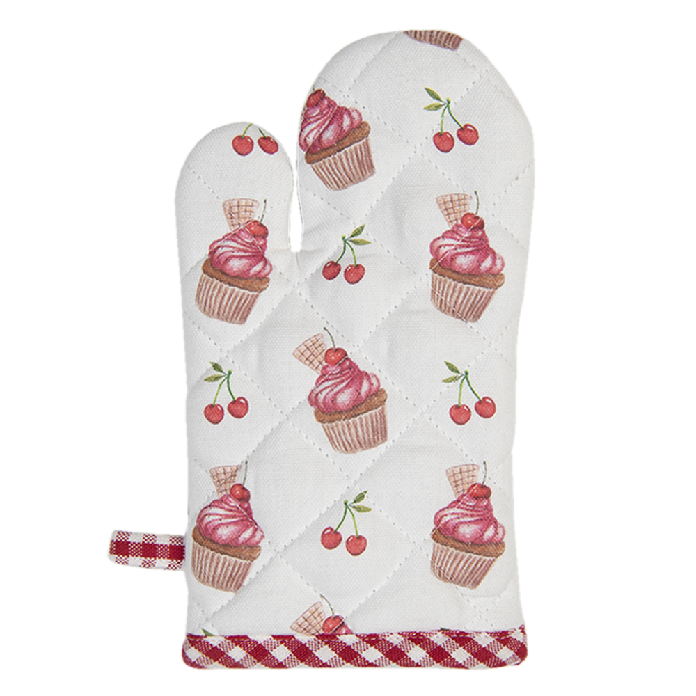 Clayre & Eef   | Kind Ovenwant Rood, Roze 12x21 cm | CUP44K