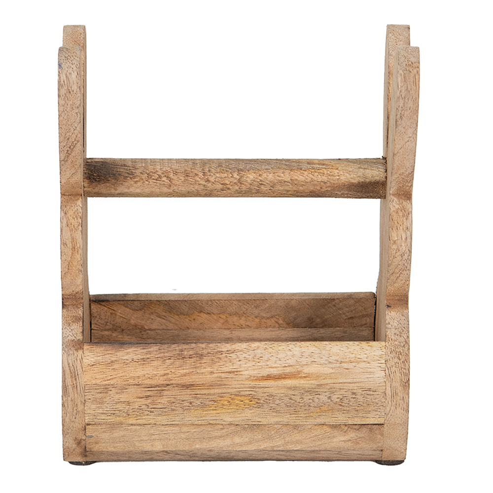 Clayre & Eef   | Houten kistje Konijn Bruin 16x12x25 cm | 6H2157L