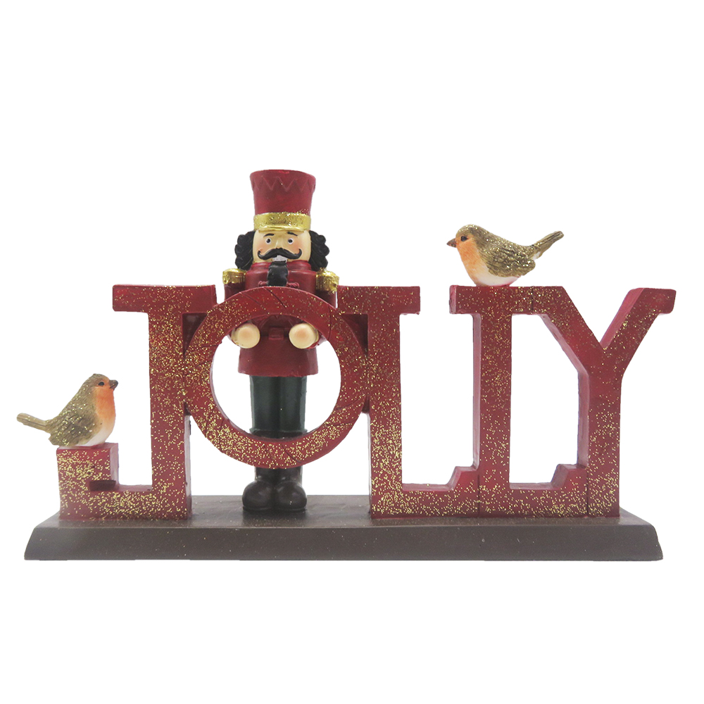 Clayre & Eef   | Kerstdecoratie Beeld Rood 18x4x11 cm | 6PR4847