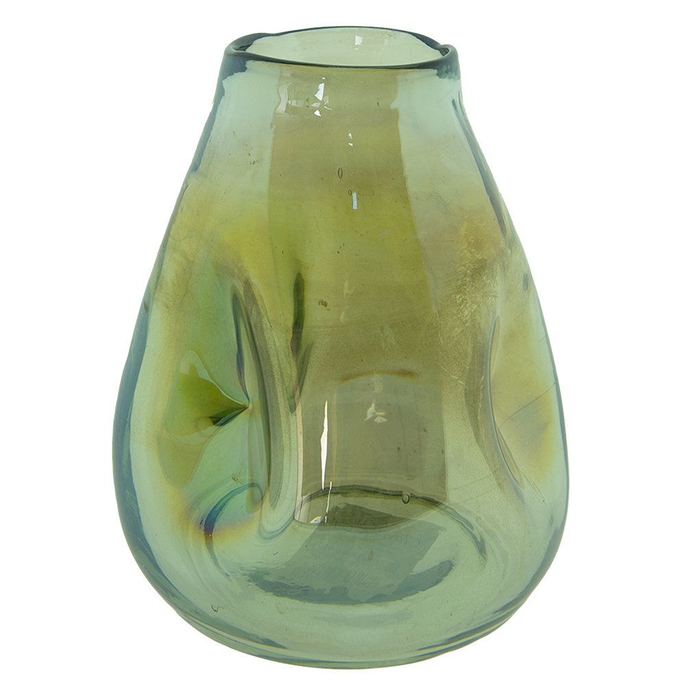 Clayre & Eef   | Vazen glas Groen ø 13x16 cm | 6GL4092GR