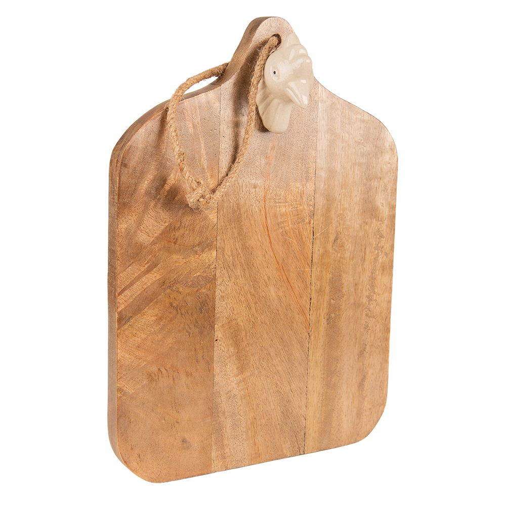 Clayre & Eef   | Borrelplank Bruin 29x21x7 cm | 6H2174S