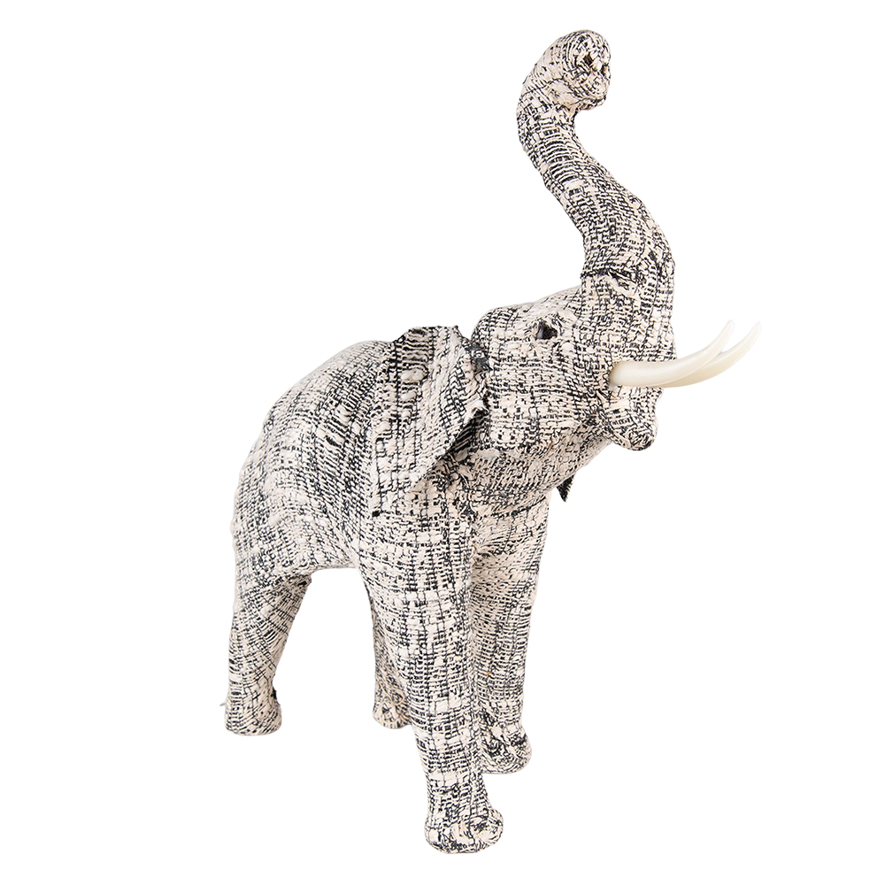 Clayre & Eef   | Decoratie Beeld Olifant 30x12x32 cm | 65181M