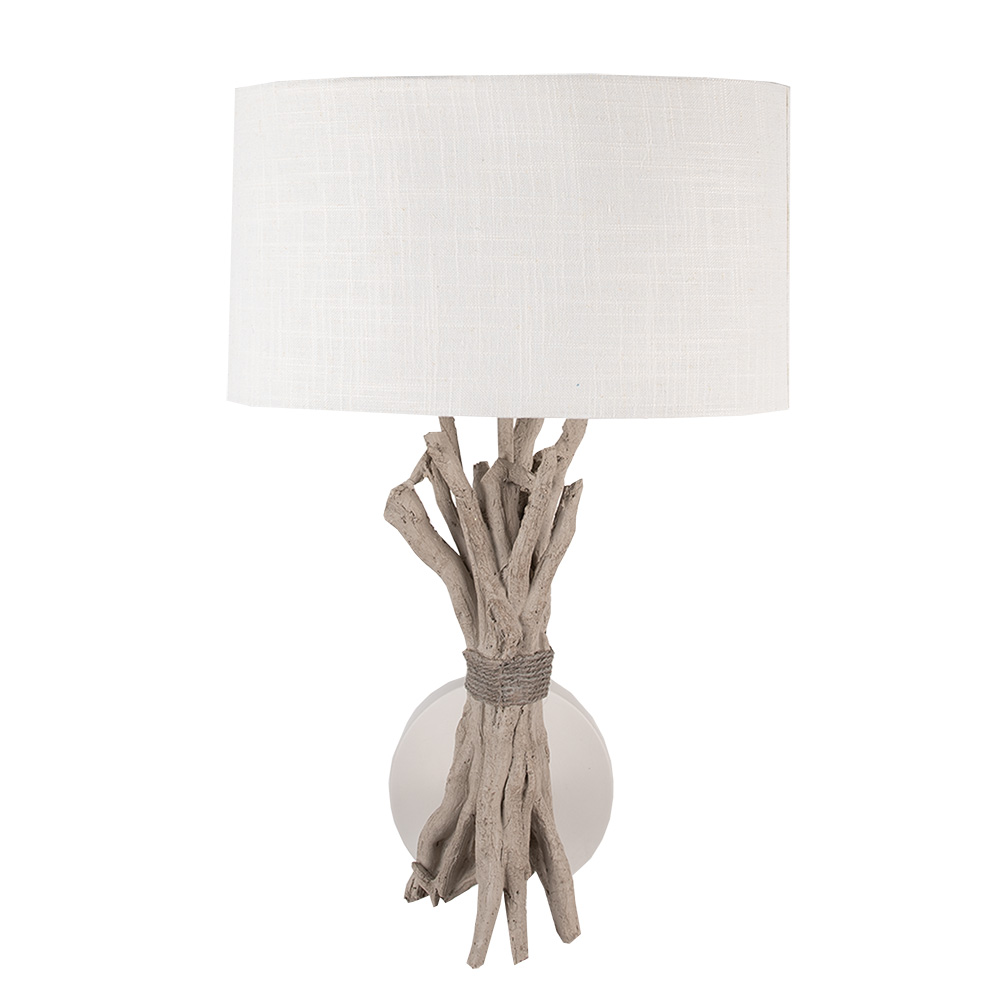 Clayre & Eef   | Wandlamp Beige Bruin 33x26x43 cm E27/max 1x60W | 6LMC0065