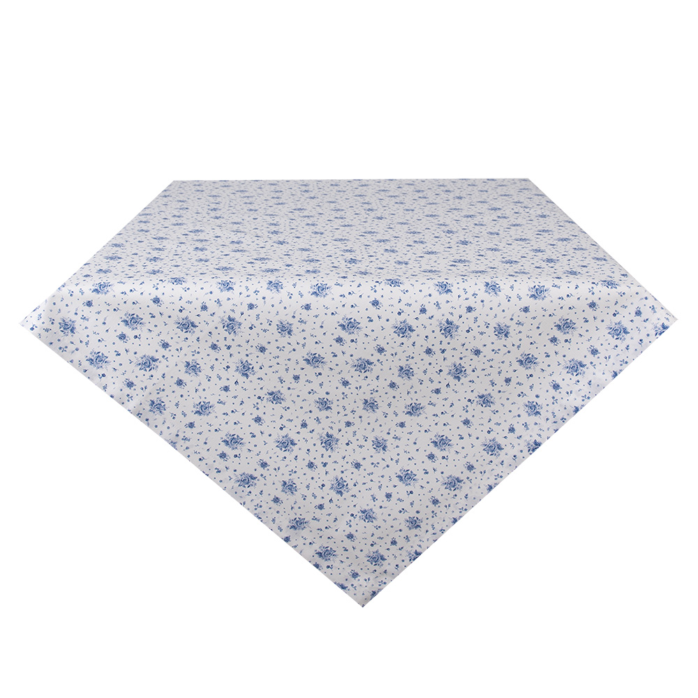 Clayre & Eef   | Vierkant Tafelkleed Blauw 100x100 cm | BRB01