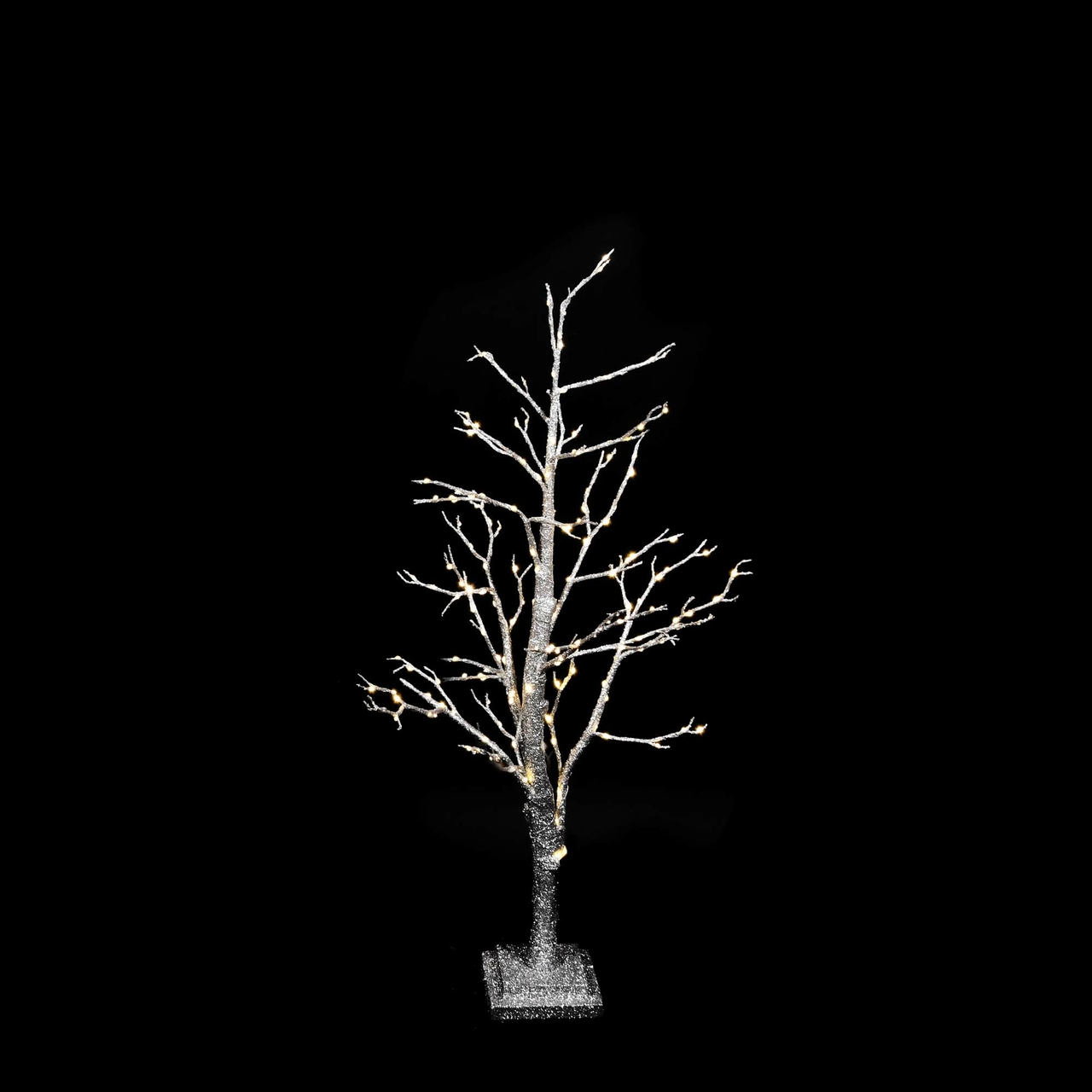 Dekoratief | Decoratieboom 'Silver Glitter', 185 LED, 90cm | A225970