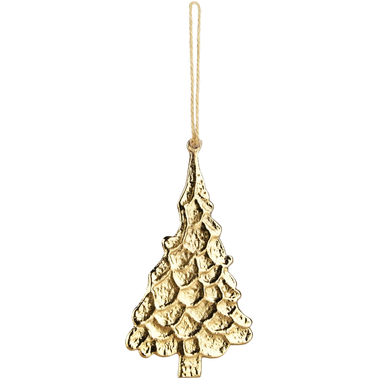 Dekoratief | Hanger boompje plat,goud,  metaal, 13x7cm | A228195